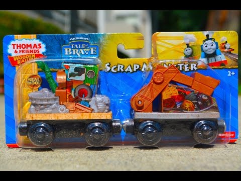 Thomas And Friends SCRAP MONSTER 2014 Tale Of The Brave Wooden Railway Toy Train Review