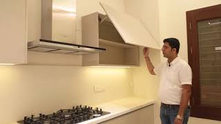 Handleless Matt Acrylic Kitchen powered by Hafele/Blum from Interazzo.com at KR Puram, Bangalore