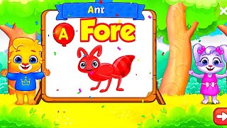 Touch Letter And Sea Word Meaning Abc Song, Alphabets Sound Kindergarten Rhyme Alphabet Learning