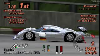 Effortless Speed: Mercedes CLR Setup | GT2 A-Spec v1.2 #4 | 60fps DuckStation NTSC-U 2025-02-05 screenshot 5