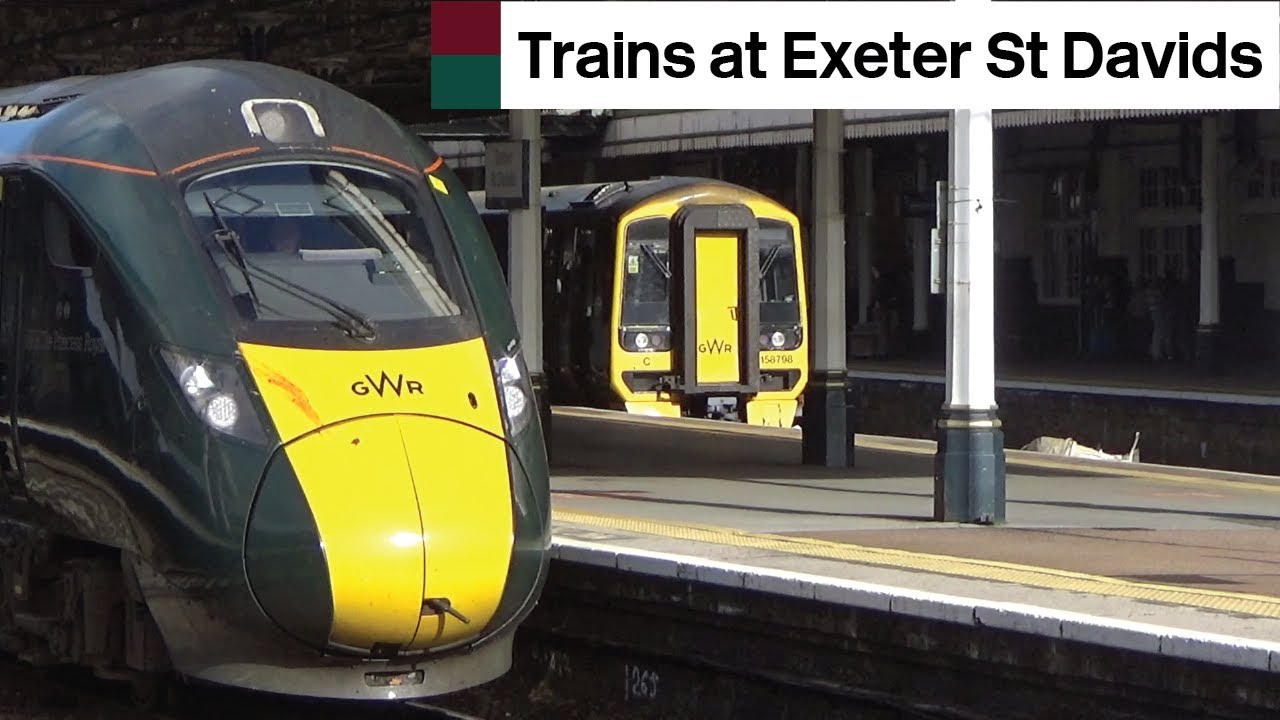 Cross Country and Great Western Railway Trains At Exeter St Davids