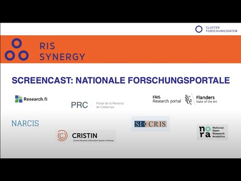 Screencast Forschungsportal