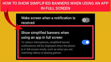 How To Show Simplified Banners When Using An App In Full Screen(Realme) || Rsha26 Solutions