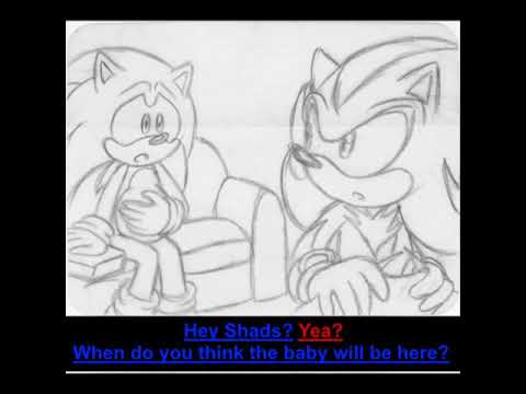 💙Sonadow🖤❤ 🌹🍼Mpreg & Birth🍼🌹💗( beginning of the little hedgehog)💗