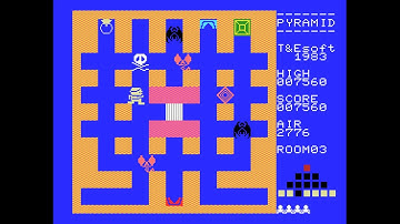 MSX Game: Pyramid Warp (1983 T&E Soft)