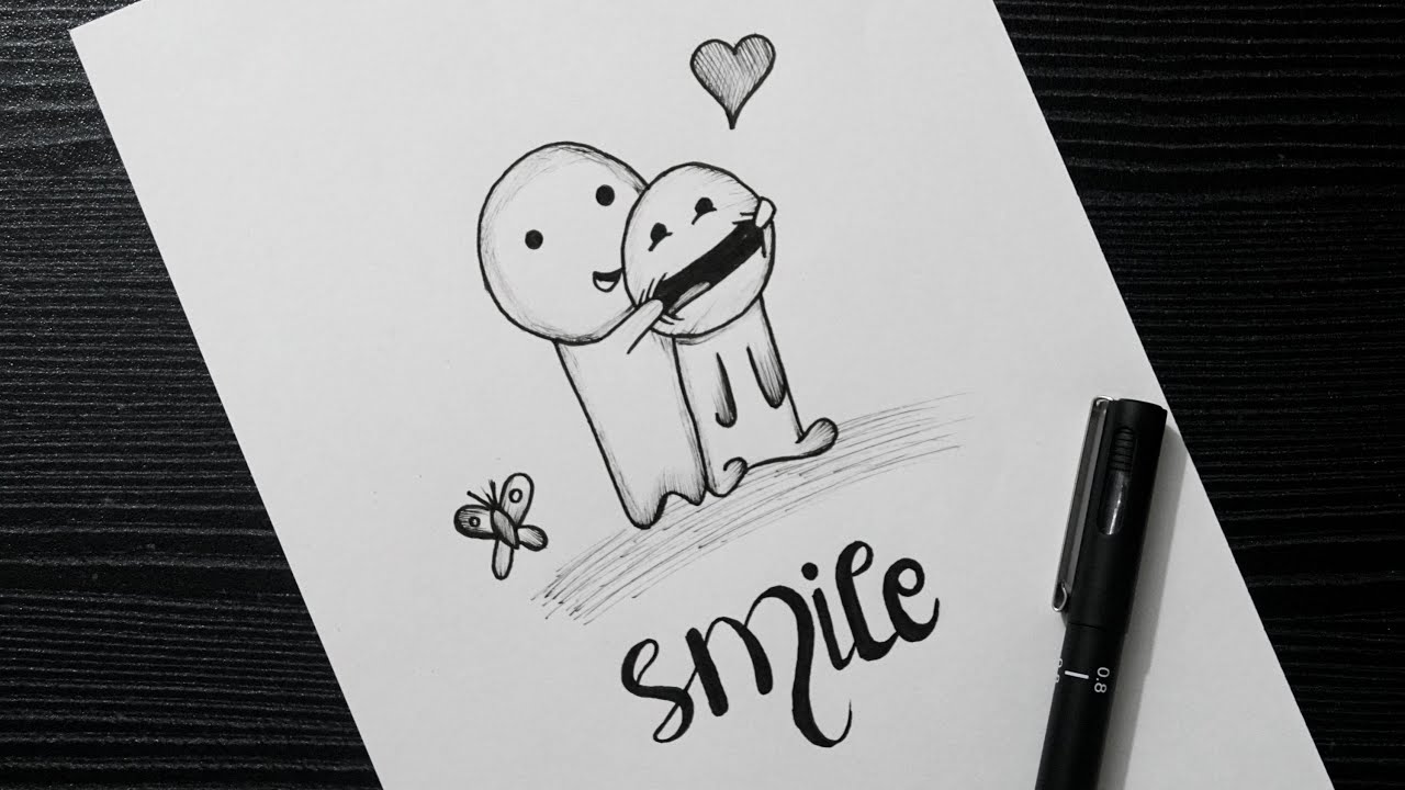 Easy Doodle Drawing || Smile || Doodle Art || Easy Drawing ...