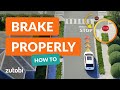 How to brake properly at a stop sign tips for dmv driving test