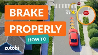 How to Brake Properly at a Stop Sign (Tips for DMV Driving Test)
