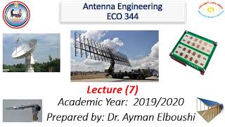 Circular Loop Antennas (Lec. 7)