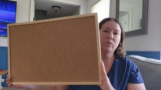 Go4Cork Office | Go4Cork Framed Cork Bulletin Board - 23.6”x 15.7” | Wall Mounted Premium Double-Sid