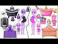 Twilight Sparkle vs Twivine Sparkle and their babies in a Paper Doll house-MLP craft