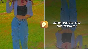 Indie Kid Filter using PicsArt