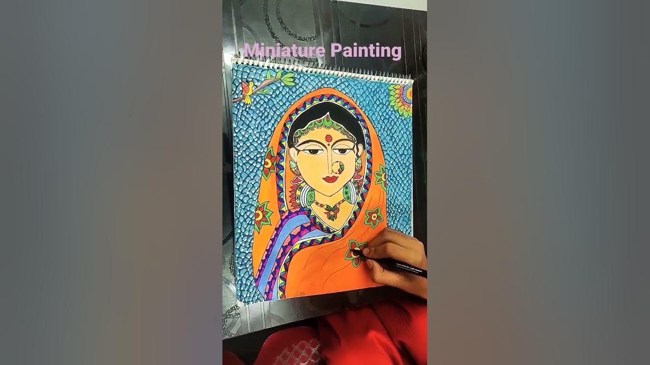 Miniature Painting Class 8th Student Made Very Beautiful Dwarka Art miniature-painting-class-8th-student-made-very-beautiful-dwarka-art