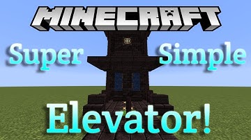 How To Build Super Simple Elevator in Minecraft 1.13.2