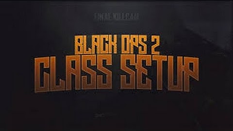 Bo2 Class Set up With Shots