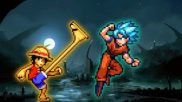 Luffy Start VS Goku DBS 3.5(All Form) in Jump Force Mugen