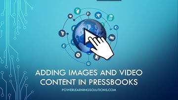 Adding Images and Video Content in Pressbooks