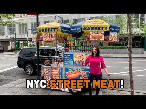 NYC Vender carts and Street Meat! MUKBANG