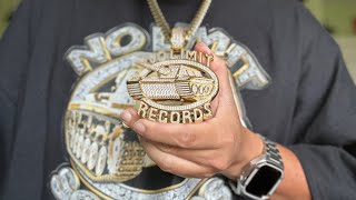 【NO LIMIT RECORDS x KING ICE】98 DYNASTY DOG TAG NECKLACE♪ NO LIMIT RECORDS X KING ICE - ICED 98 LOGO NECKLACE ON SALE