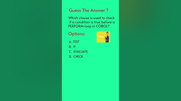 COBOL Mainframe interview questions _07 #mainframe #cobol #interview #jcl #viral #youtubeshorts