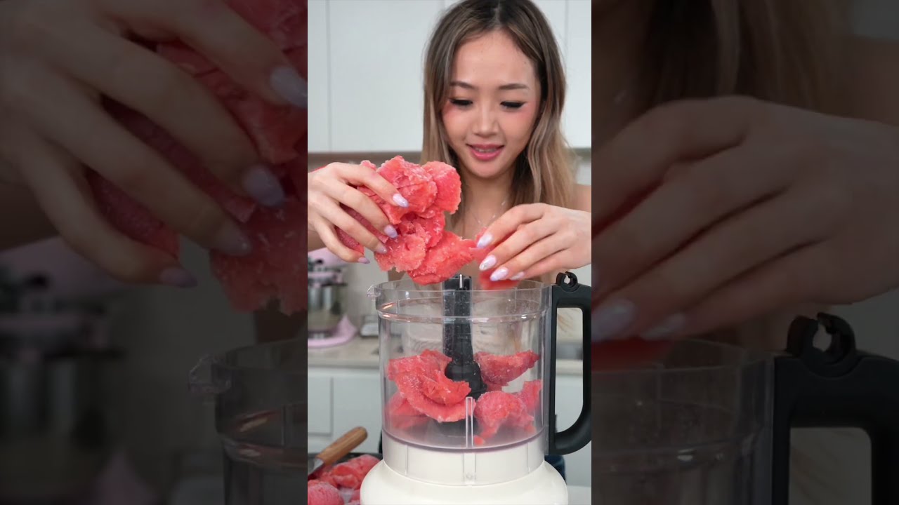 2 INGREDIENT WATERMELON SORBET #shorts