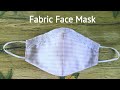 Face mask sewing tutorial / How to sew a face mask at home / Simple pattern with face mask stitching