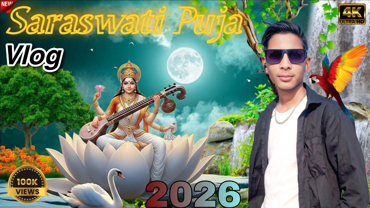 Saraswati Puja vlog 2026 //🥰 Marcha Suisa  Tunturi 