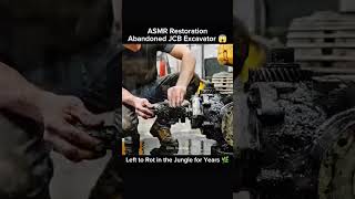 ASMR Restoration | Abandoned JCB Excavator 😱 Left to Rot in the Jungle for years 😳 #restoration