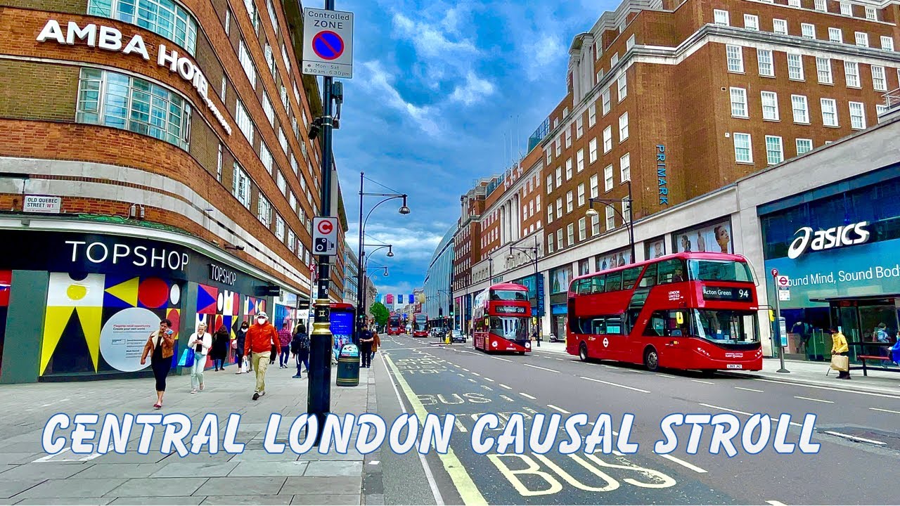 London’s Walk Extended Lockdown in London and UkMidday Casual Stroll