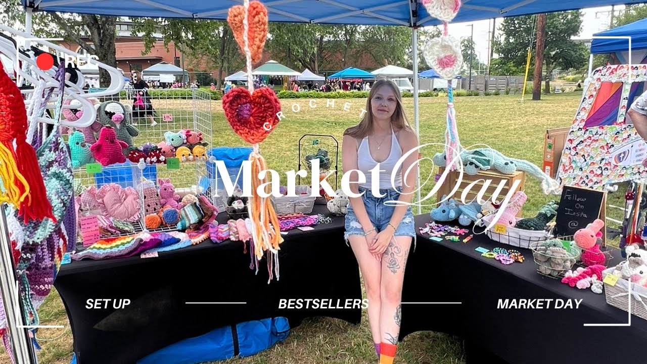 Crochet Market Vlog 🌻 Pride Fest & Market Results