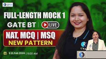 PYQ Series | Full length Mock | Gate XL | Life Science | IFAS