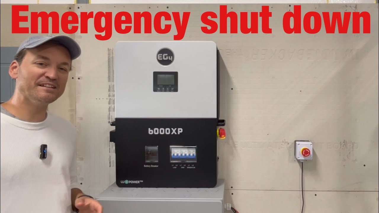 Installing a rapid shut down switch on EG4 6000xp and Power pro battery