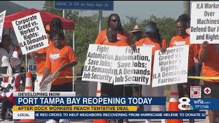 Dockworkers return to Port Tampa Bay following strike