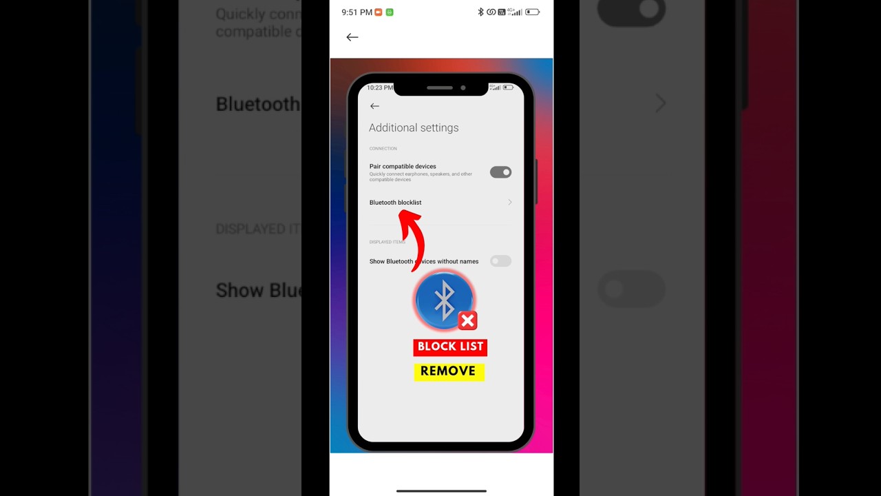 Bluetooth block list remove for android in tamil 