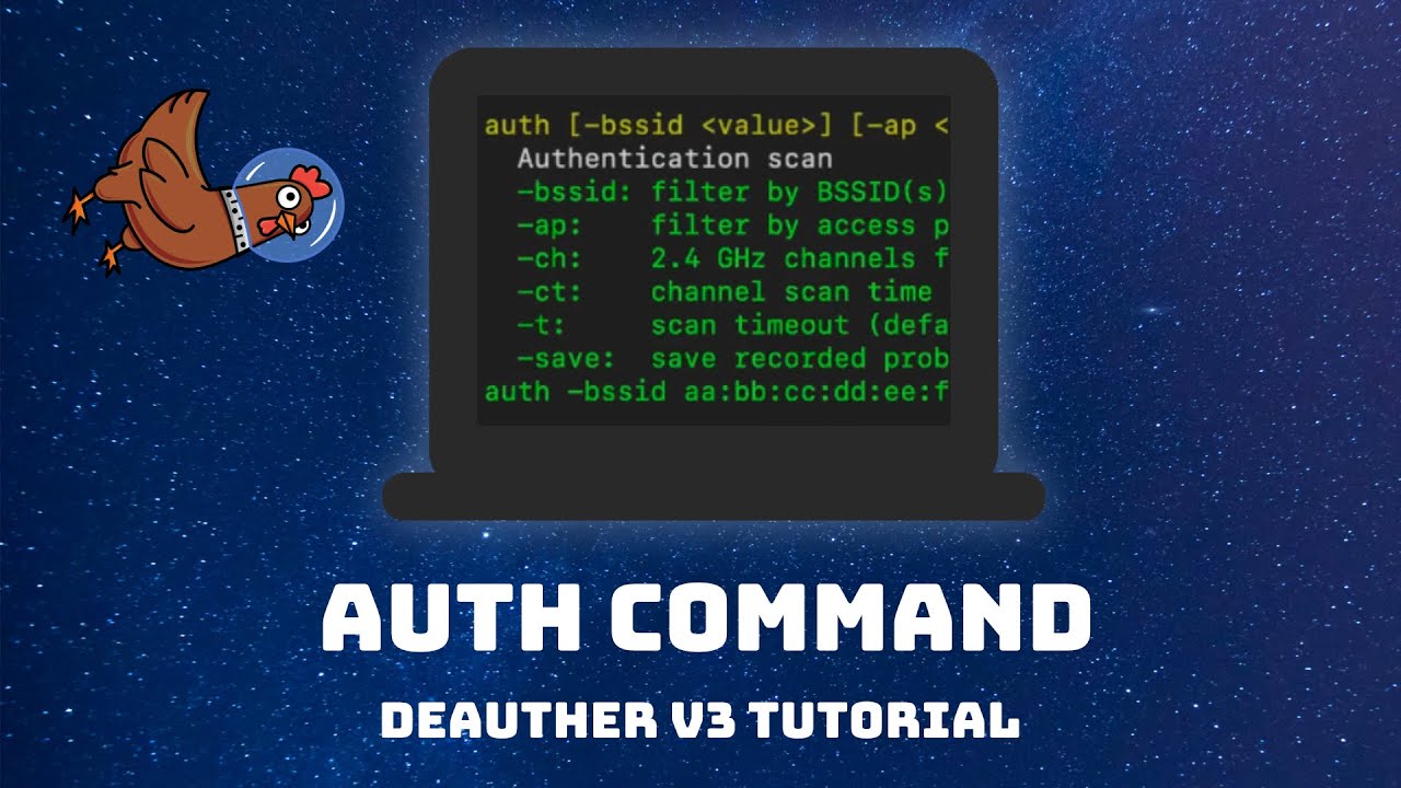Auth Command - Deauther V3 Tutorial - YouTube
