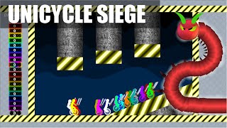 Unicycle Siege x Shutter Crush - Unicycle Battle in Algodoo