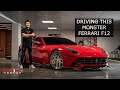 One properly modified Ferrari F12 in Manila! Amazing V12 sound! - 4K