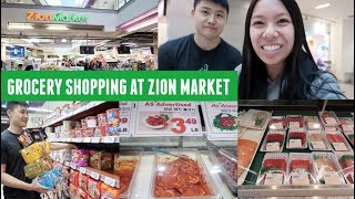 Grocery Shopping at a Korean Grocery Store - Zion Market