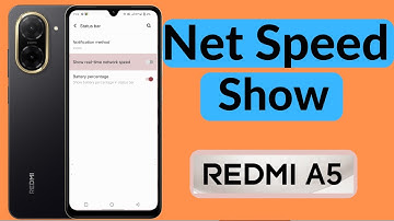 Redmi A5 me internet speed show kaise kare | Redmi A5 network speed show