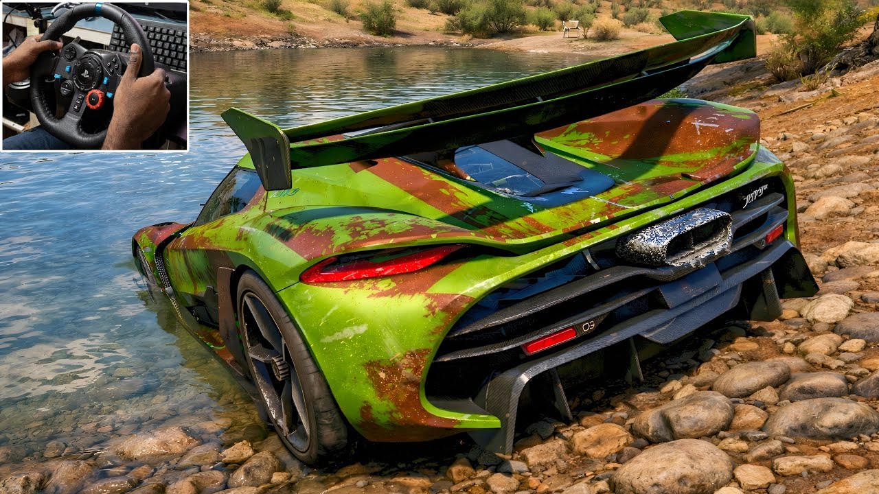 Rebuilding a Destroyed Koenigsegg Jesko | Forza Horizon 5 | Logitech G29