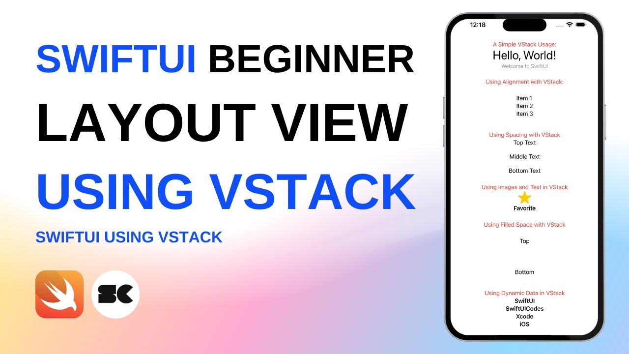 SwiftUI Tutorial for Beginners: Using VStack - YouTube