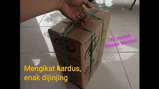 Cara mengikat kardus