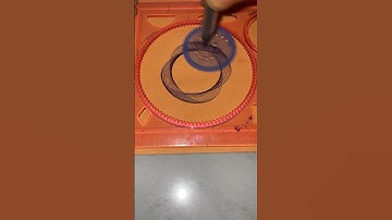 Spirograph design video | ruler design 🥰 #shorts #spirographdesignpattern #spirograph #art
