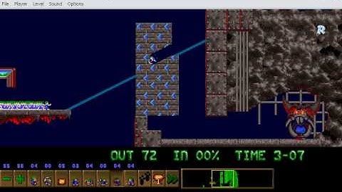 Lemmings Mayhem 8 - Last one out is a rotten egg!