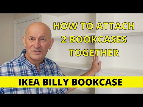 How To Securely Attach Two Bookcases Together - Ikea Billy Bookcase