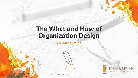 The What and How of Organization Design: An Introduction