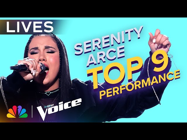 Serenity Arce Performs Ariana Grande's we can't be friends | The Voice Lives | NBC class=