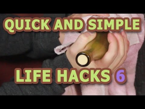 LIFE HACKS -- 7 ways to open a Wine bottle without a corkscrew!