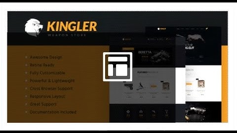 Kingler | Weapon Store & Gun Training Template | Themeforest Download