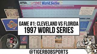 Apba Baseball Game 1997 WORLD SERIES Game #1. Cleveland Indians vs Florida Marlins. APBA Master Game